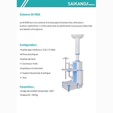 Colonne d’endoscopie SK-P025