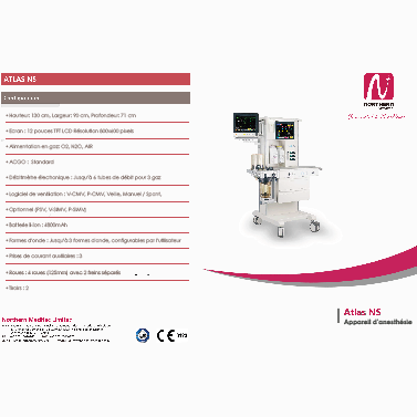 PHOTO-BROCHURE-Récupéré appareil d'anesthésie Atlas N5